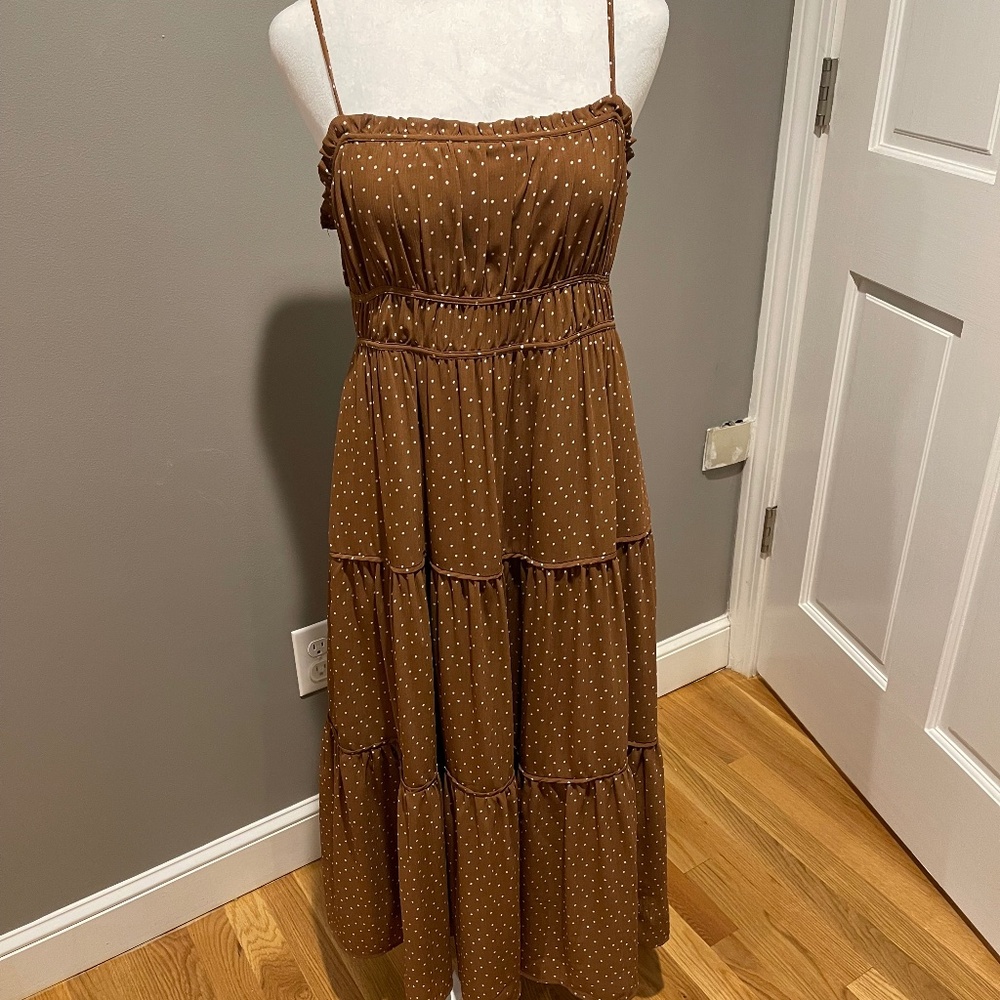 Madewell Sophia Cami Tiered midi dress